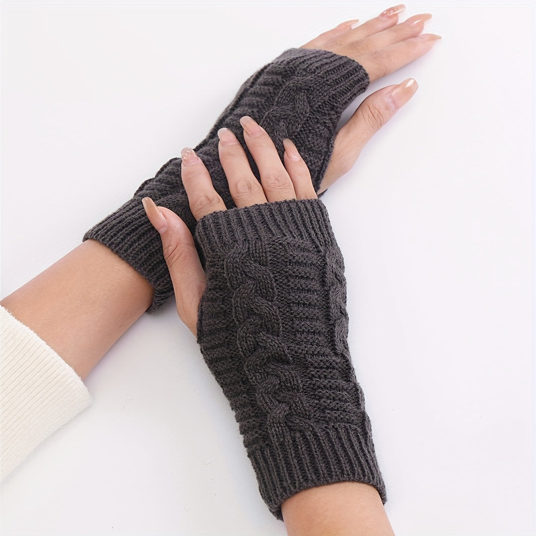 Sophie | Stylish Fingerless Winter Gloves