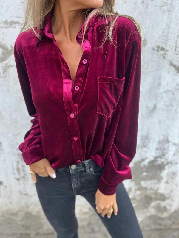 Nora | Velvet Blouse