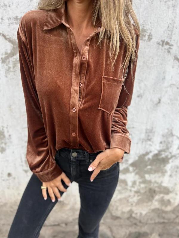 Nora | Velvet Blouse