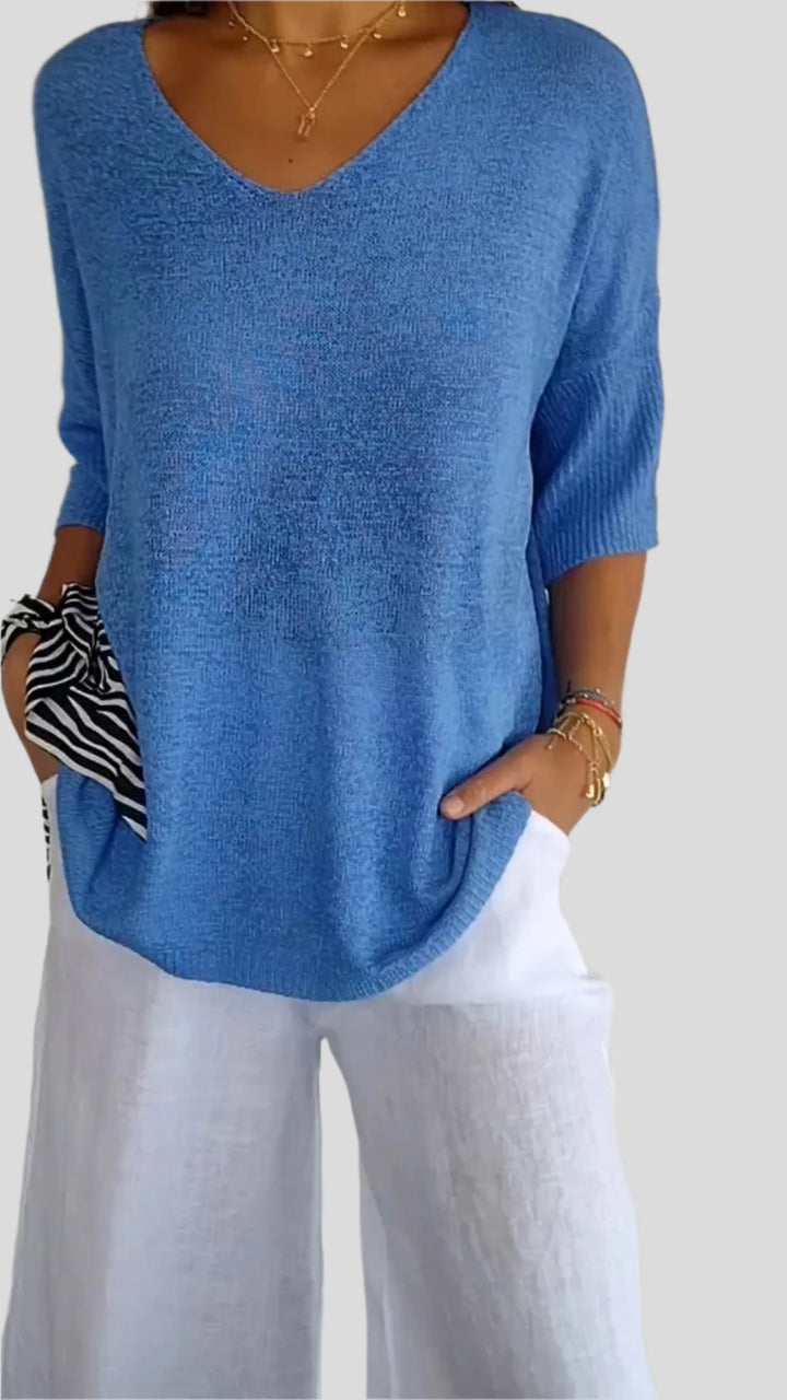Luz | Soft Blouse with Flattering Neckline