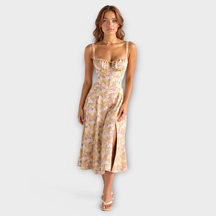 Kiana | Corset Midi Dress
