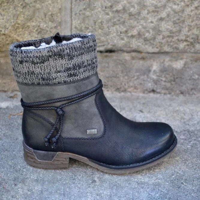 Mia | Warm Vegan Leather Boots